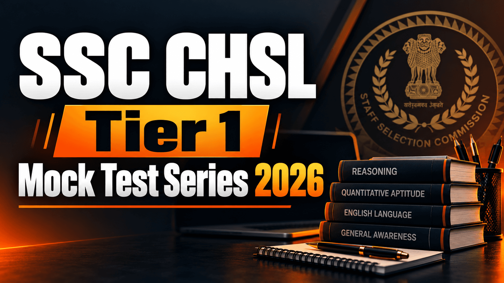 SSC CHSL Tier 1 Mock Test Series 2026 cover
