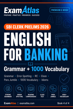 English for Banking — Grammar + 1000 Vocabulary for SBI Clerk Prelims 2026
