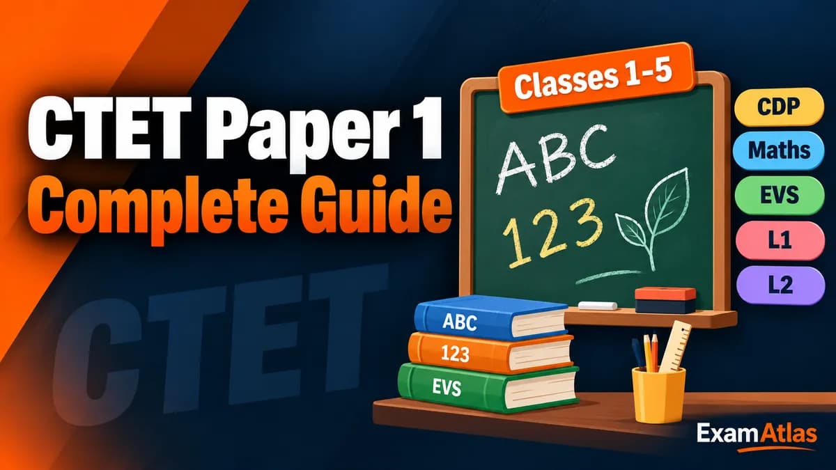 CTET Paper 1 2026: Pattern, Syllabus, Qualifying Marks and Strategy