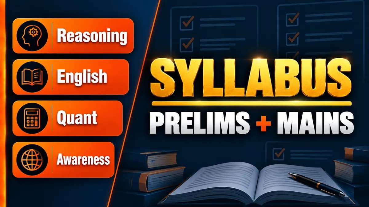 IBPS Clerk Syllabus 2026: Topic-Wise Prelims and Mains Breakdown