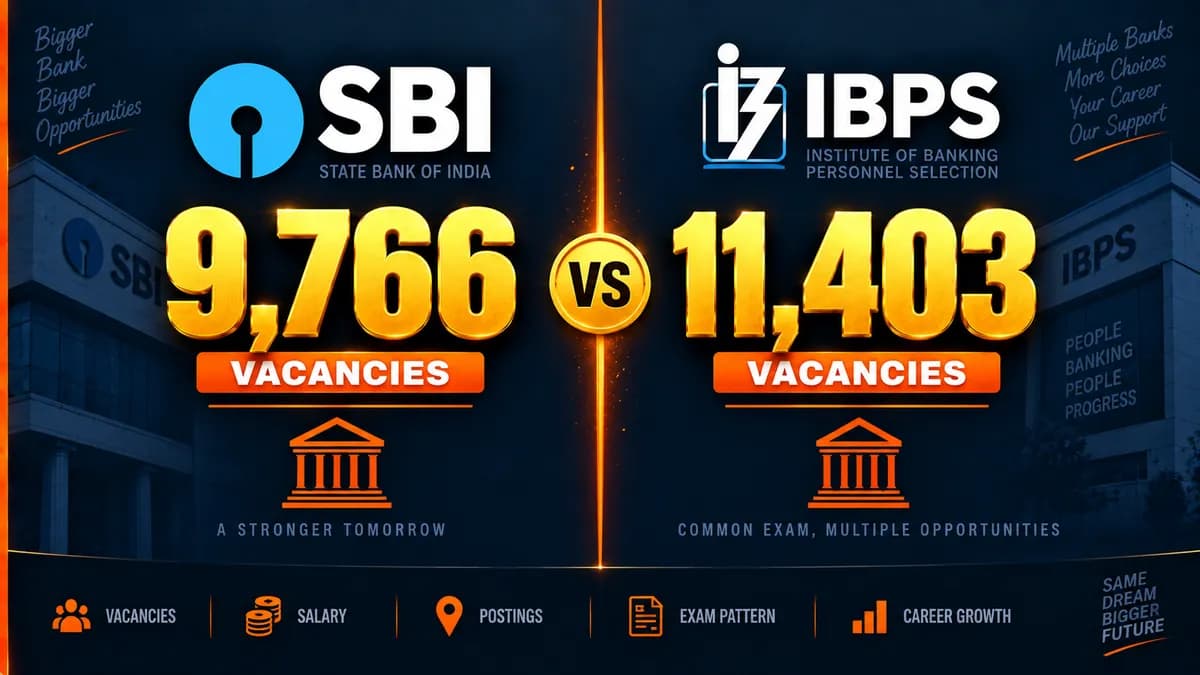 IBPS Clerk vs SBI Clerk 2026: Which Bank Clerk Job Should You Pick?