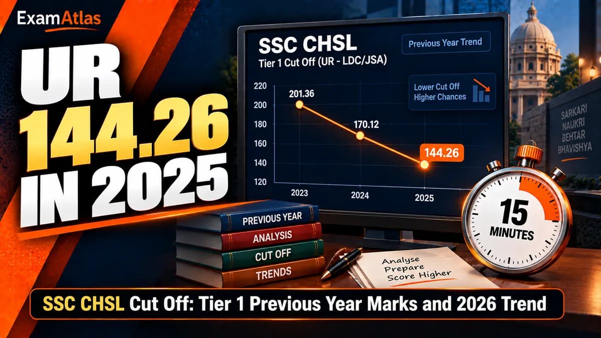 SSC CHSL Cut Off: Tier 1 Previous Year Marks and 2026 Trend